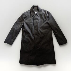 Murphy & Hartelius Lawrence Mens Black Long Coat Thinsulate‎ Teflon Sz 38R NWOT